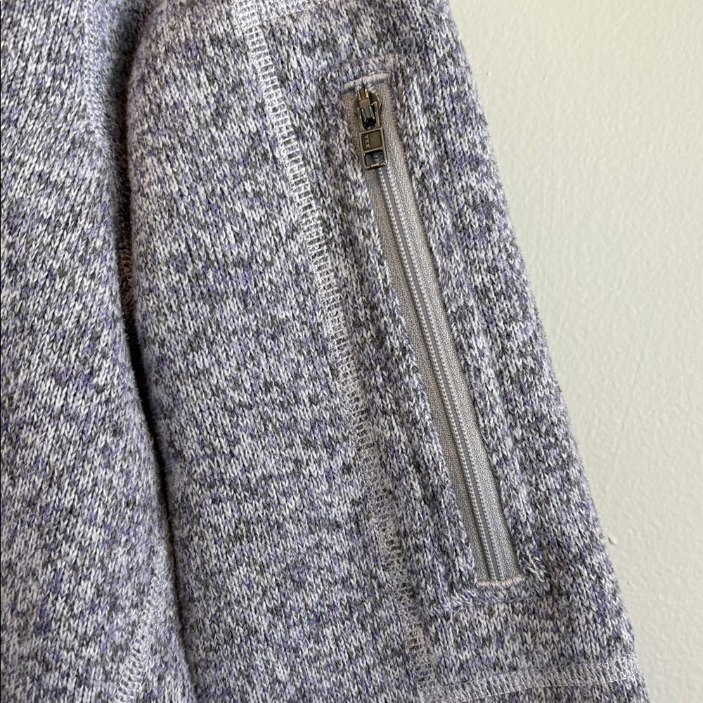 Patagonia Better Sweater Heathered Lavender & Grey 1/4 Zip - Picture 6 of 7